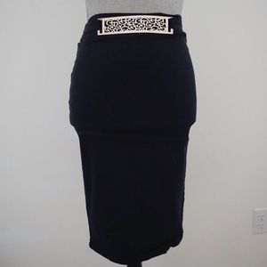 Navy Blue Pencil Skirt